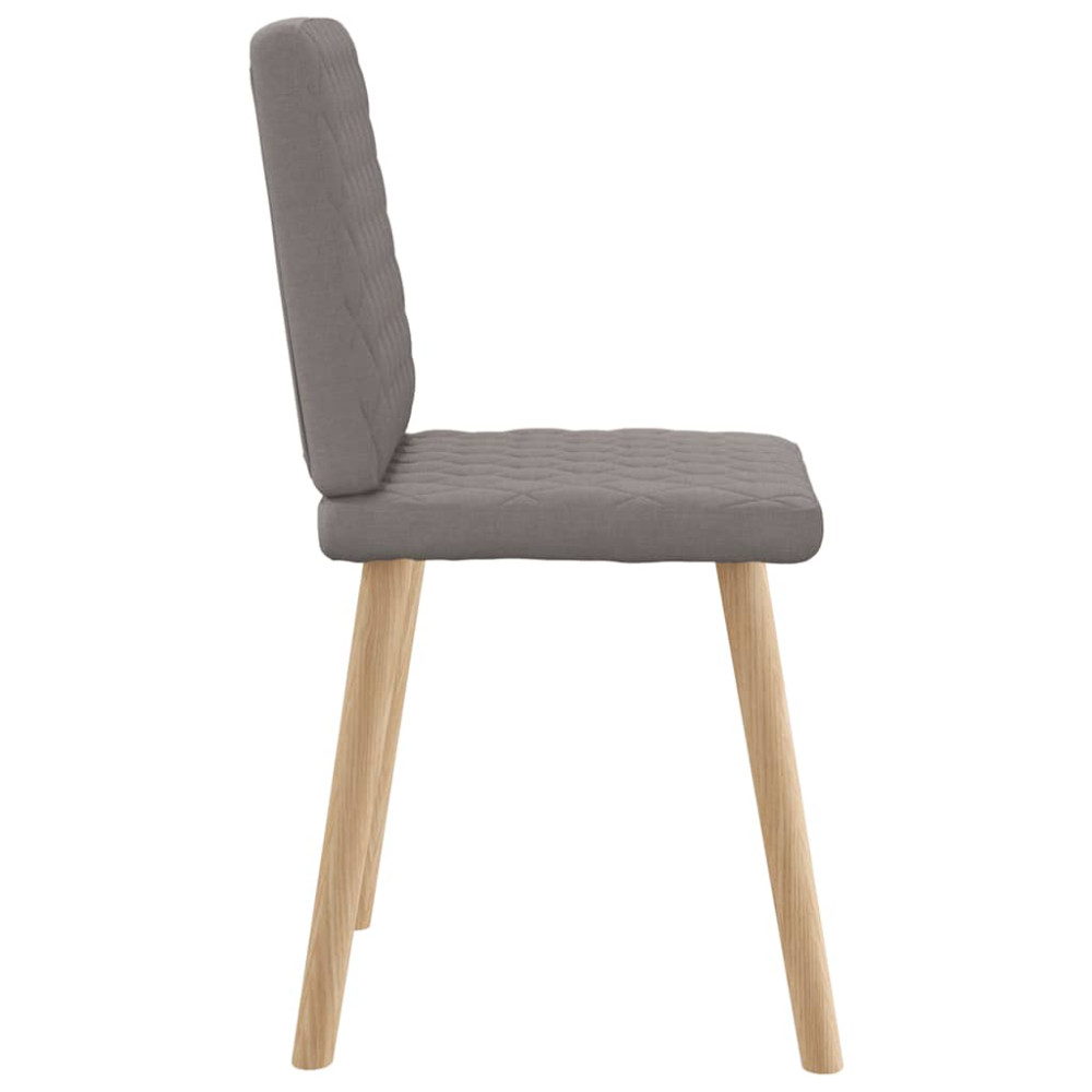 Produktbild för Matstolar 4 st taupe tyg
