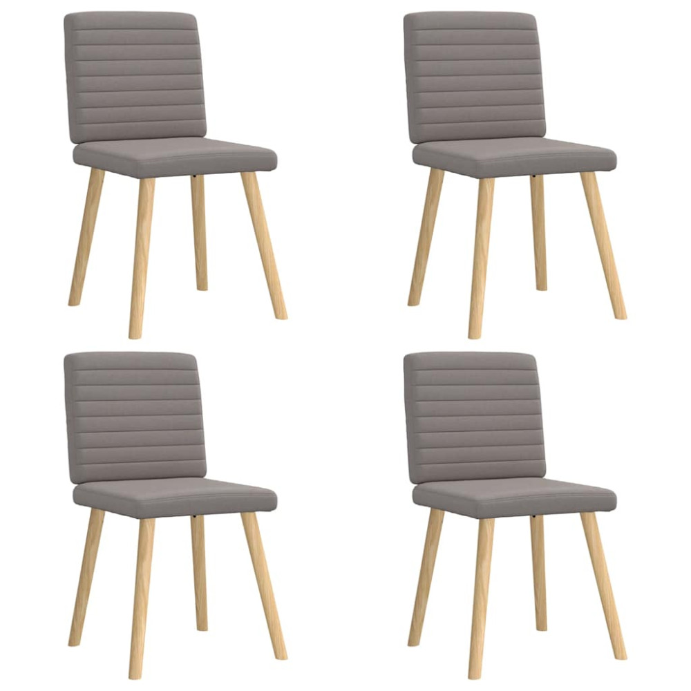 Produktbild för Matstolar 4 st taupe tyg