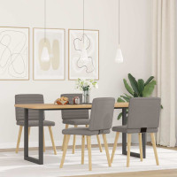 Produktbild för Matstolar 4 st taupe tyg