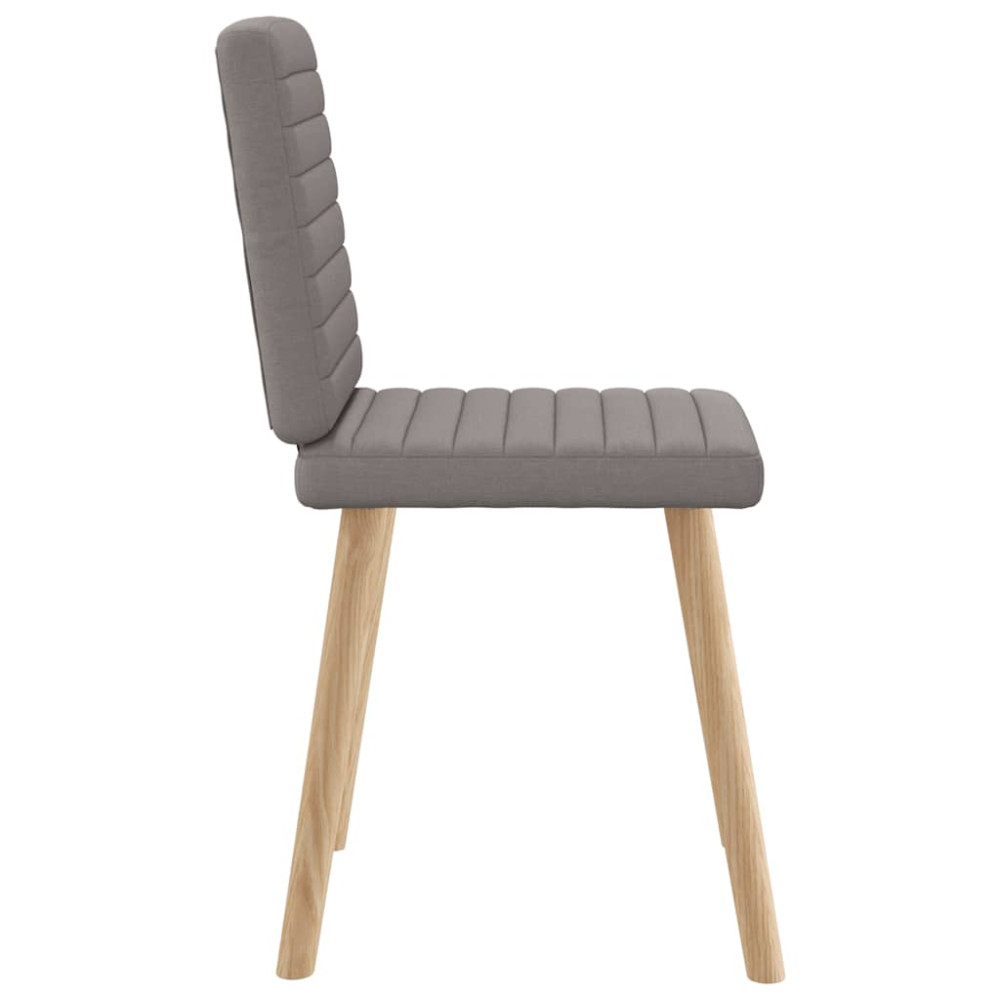 Produktbild för Matstolar 4 st taupe tyg