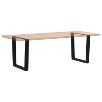 Produktbild för Matbordsben V-formade 2 st svarta 80x(72-73,3) cm stål