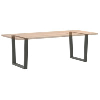 Produktbild för Matbordsben V-formade 2 st antracit 80x(72-73,3) cm stål