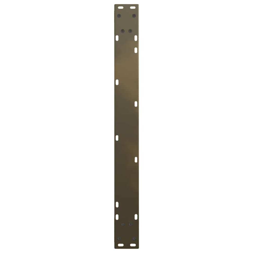 Produktbild för Matbordsben V-formade 2 st naturstål 80x(72-73,3) cm stål