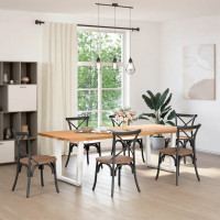 Produktbild för Matbordsben V-formade 2 st vita 90x(72-73,3) cm stål