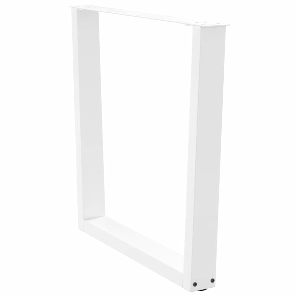 Produktbild för Matbordsben V-formade 2 st vita 90x(72-73,3) cm stål