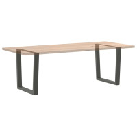 Produktbild för Matbordsben V-formade 2 st antracit 90x(72-73,3) cm stål