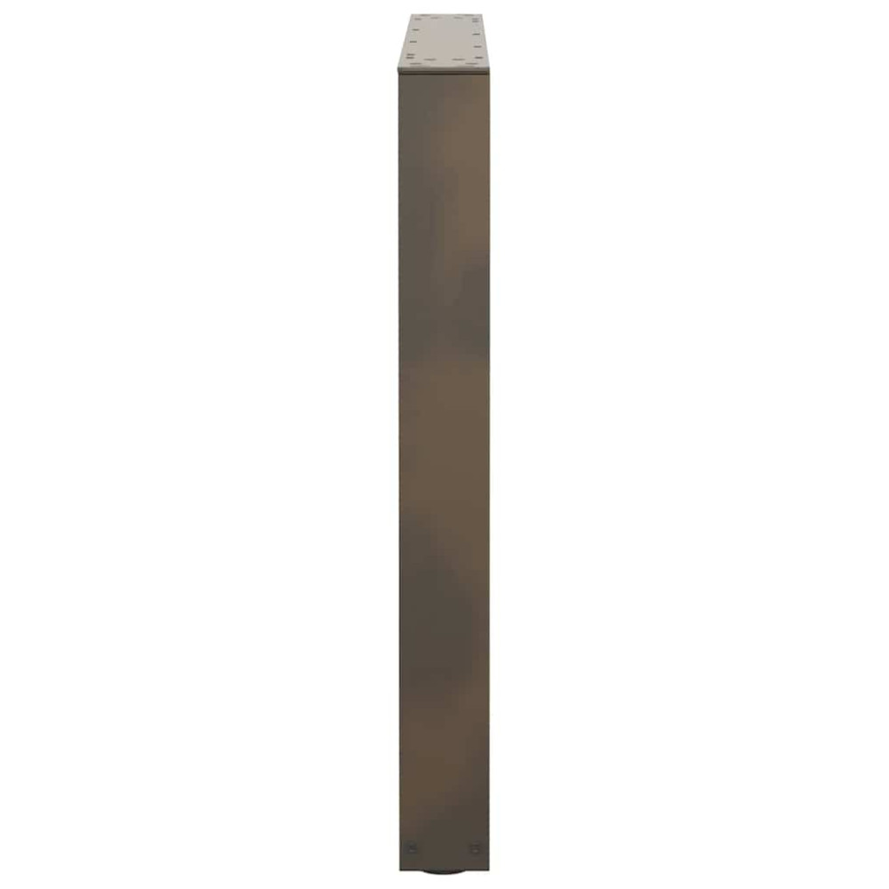 Produktbild för Matbordsben V-formade 2 st naturstål 90x(72-73,3) cm stål