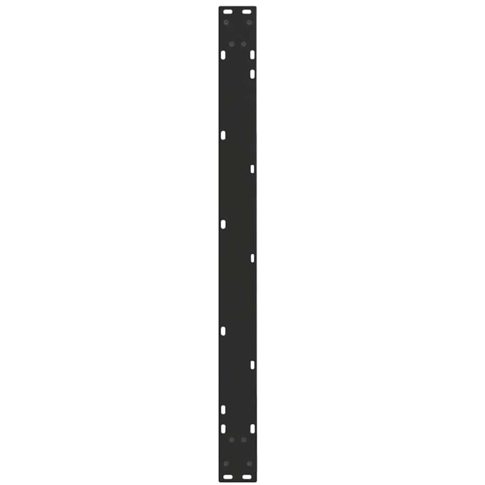 Produktbild för Matbordsben V-formade 2 st svarta 100x(72-73,3) cm stål