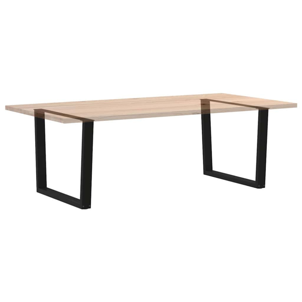 Produktbild för Matbordsben V-formade 2 st svarta 100x(72-73,3) cm stål