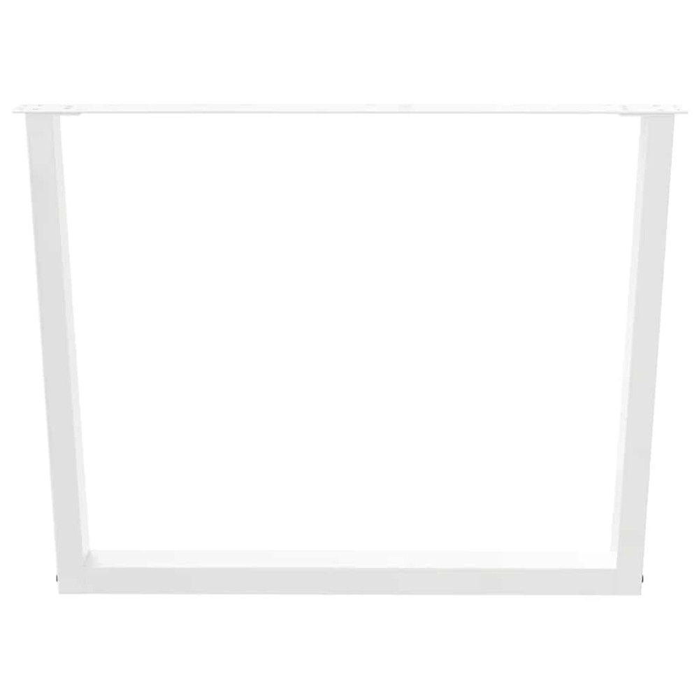 Produktbild för Matbordsben V-formade 2 st vita 100x(72-73,3) cm stål