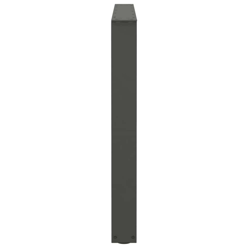 Produktbild för Matbordsben V-formade 2 st antracit 100x(72-73,3) cm stål