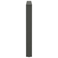 Produktbild för Matbordsben V-formade 2 st antracit 100x(72-73,3) cm stål