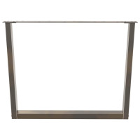Produktbild för Matbordsben V-formade 2 st naturstål 100x(72-73,3) cm stål