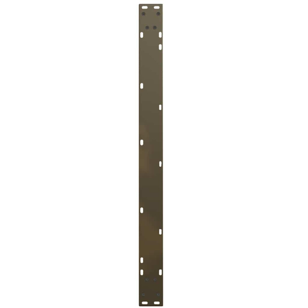 Produktbild för Matbordsben V-formade 2 st naturstål 100x(72-73,3) cm stål