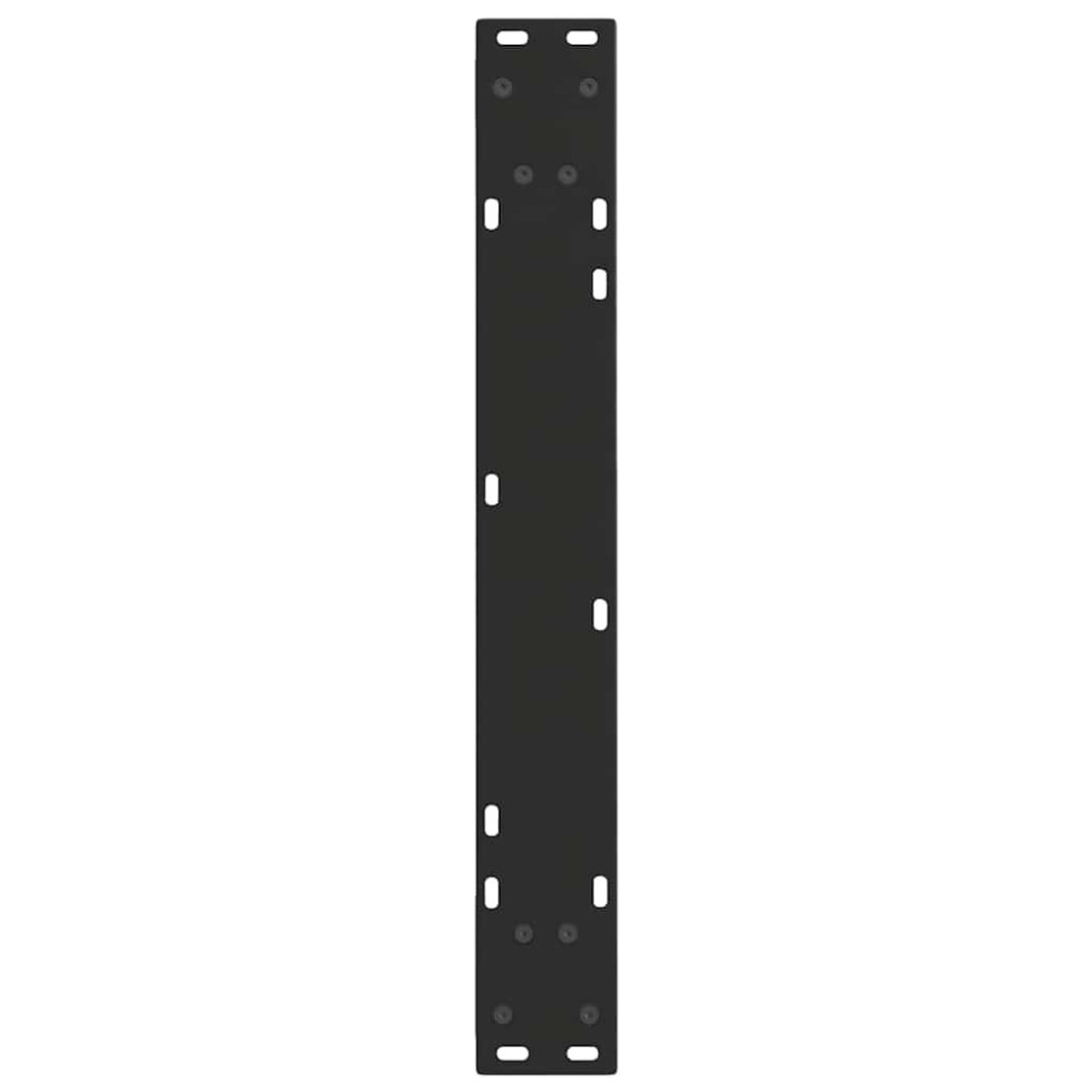 Produktbild för Matbordsben V-formade 3 st svarta 70x(72-73,3) cm stål