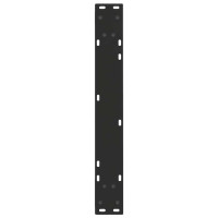 Produktbild för Matbordsben V-formade 3 st svarta 70x(72-73,3) cm stål