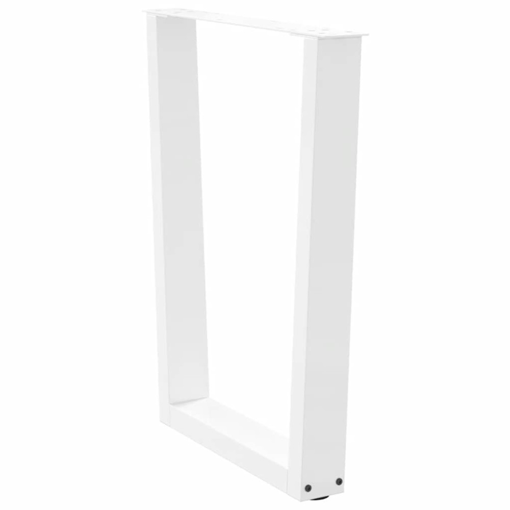 Produktbild för Matbordsben V-formade 3 st vita 70x(72-73,3) cm stål