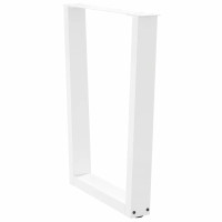 Produktbild för Matbordsben V-formade 3 st vita 70x(72-73,3) cm stål