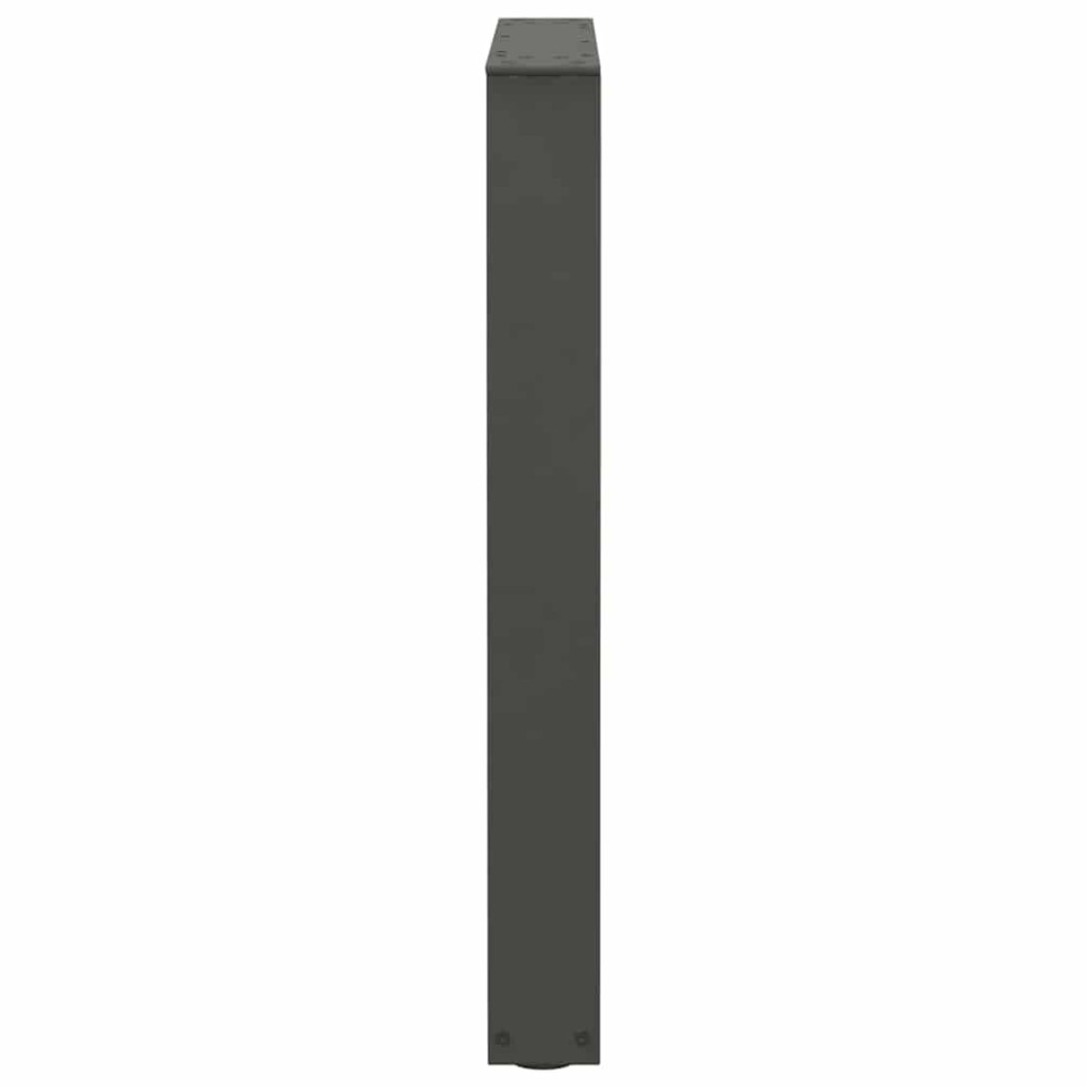 Produktbild för Matbordsben V-formade 3 st antracit 70x(72-73,3) cm stål
