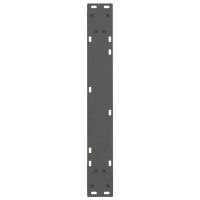 Produktbild för Matbordsben V-formade 3 st antracit 70x(72-73,3) cm stål
