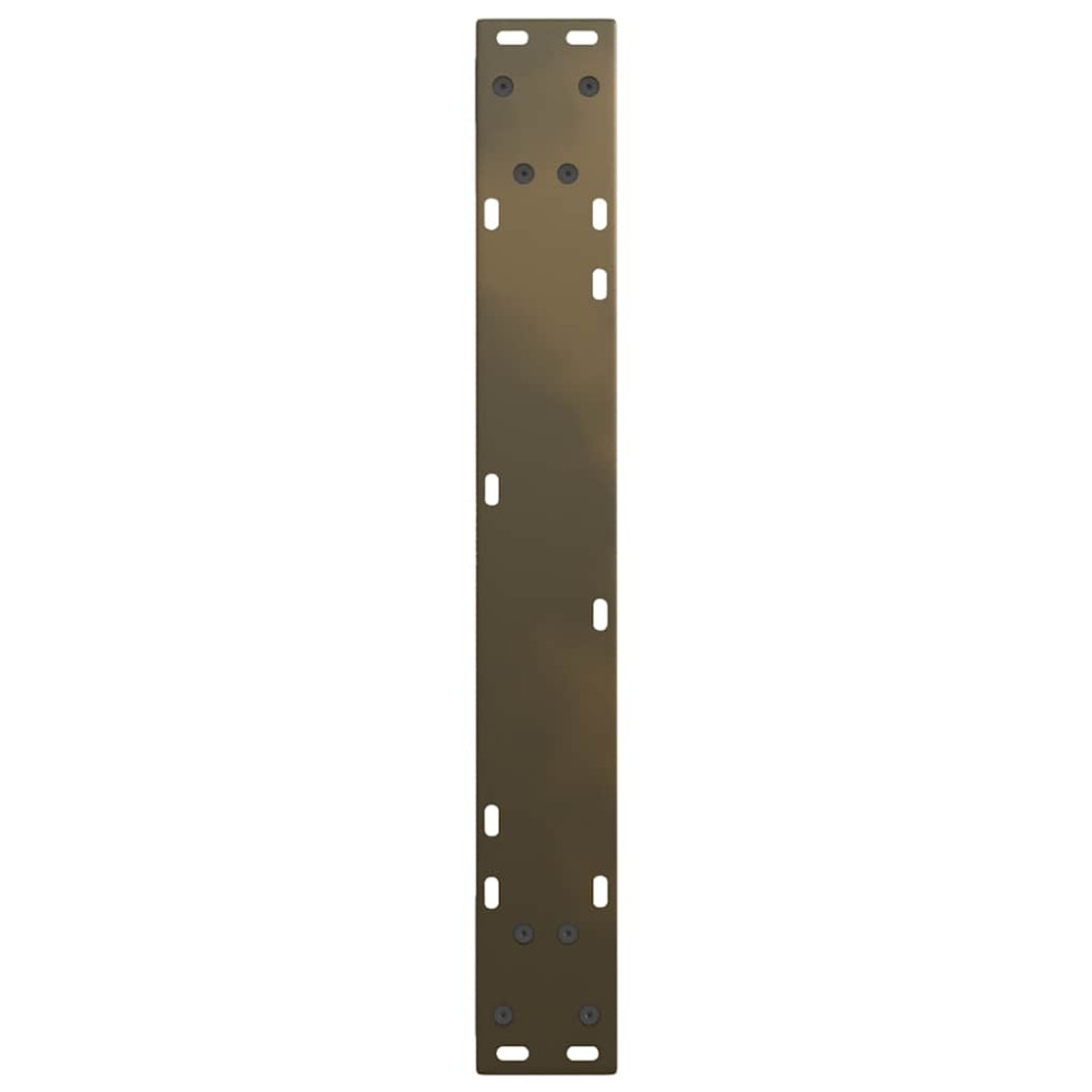 Produktbild för Matbordsben V-formade 3 st naturstål 70x(72-73,3) cm stål