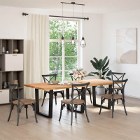Produktbild för Matbordsben V-formade 3 st svarta 80x(72-73,3) cm stål