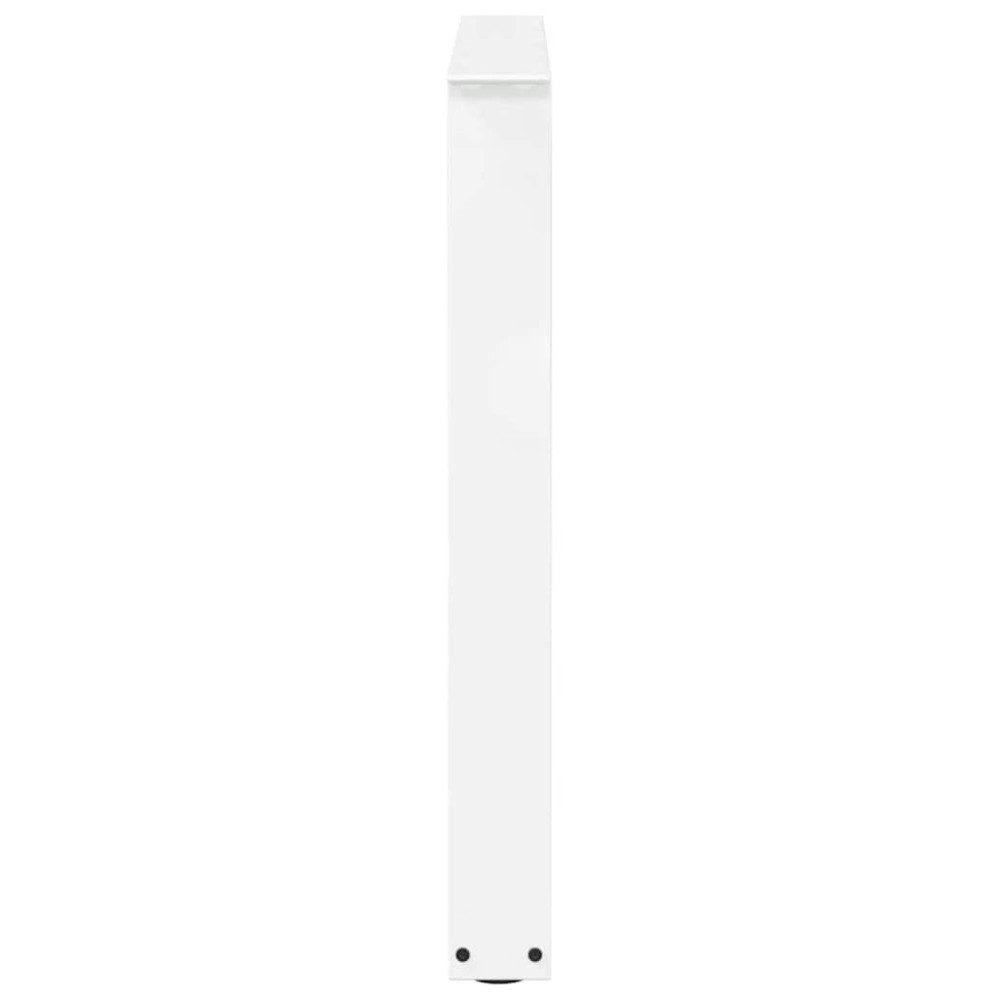 Produktbild för Matbordsben V-formade 3 st vita 80x(72-73,3) cm stål