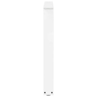 Produktbild för Matbordsben V-formade 3 st vita 80x(72-73,3) cm stål