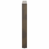 Produktbild för Matbordsben V-formade 3 st naturstål 80x(72-73,3) cm stål