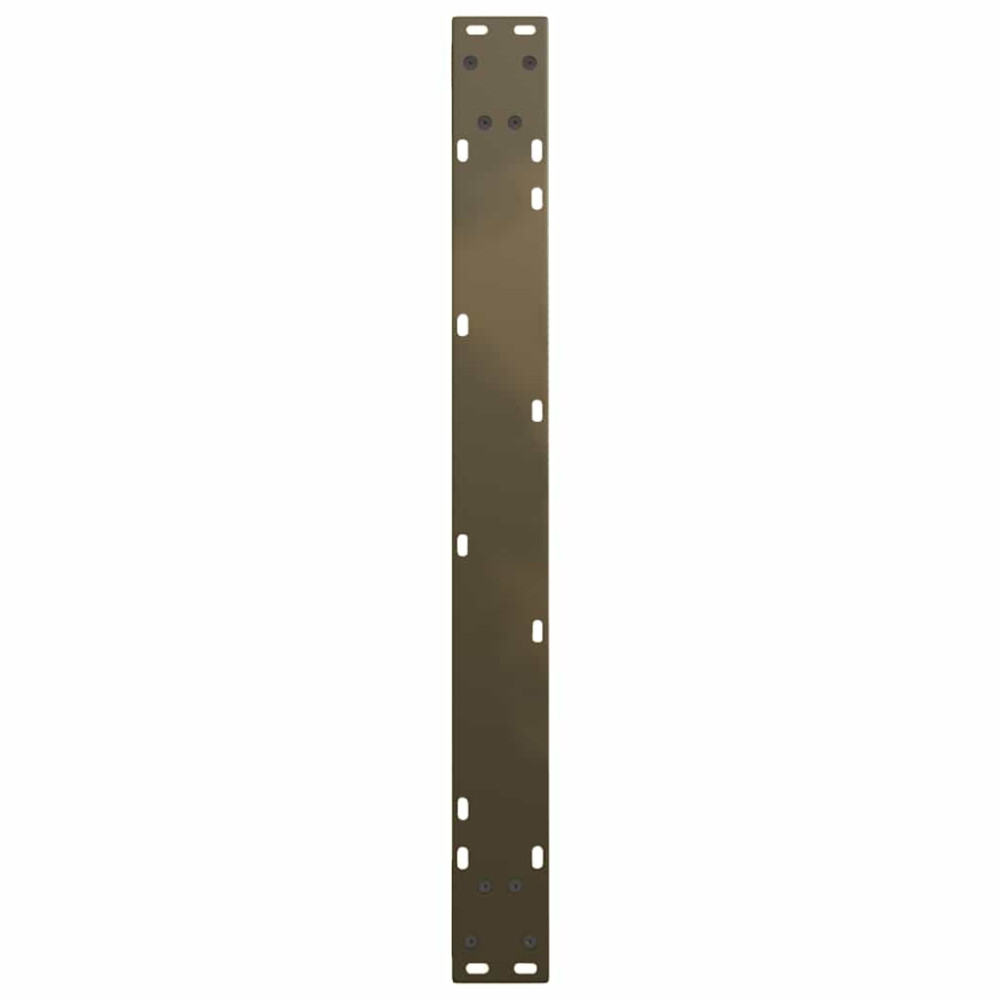 Produktbild för Matbordsben V-formade 3 st naturstål 80x(72-73,3) cm stål