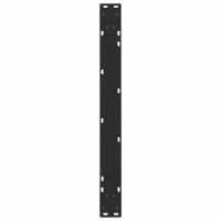 Produktbild för Matbordsben V-formade 3 st svarta 90x(72-73,3) cm stål