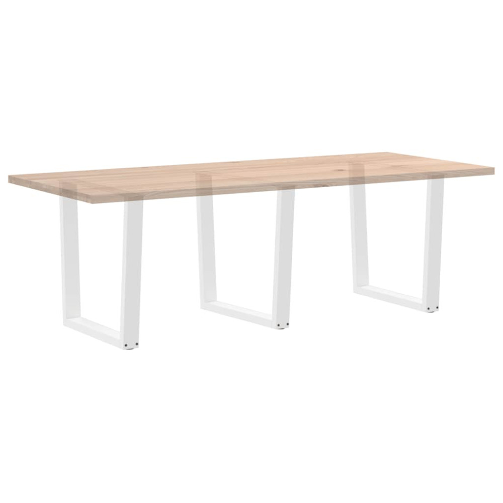 Produktbild för Matbordsben V-formade 3 st vita 90x(72-73,3) cm stål