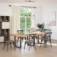 Produktbild för Matbordsben V-formade 3 st antracit 90x(72-73,3) cm stål
