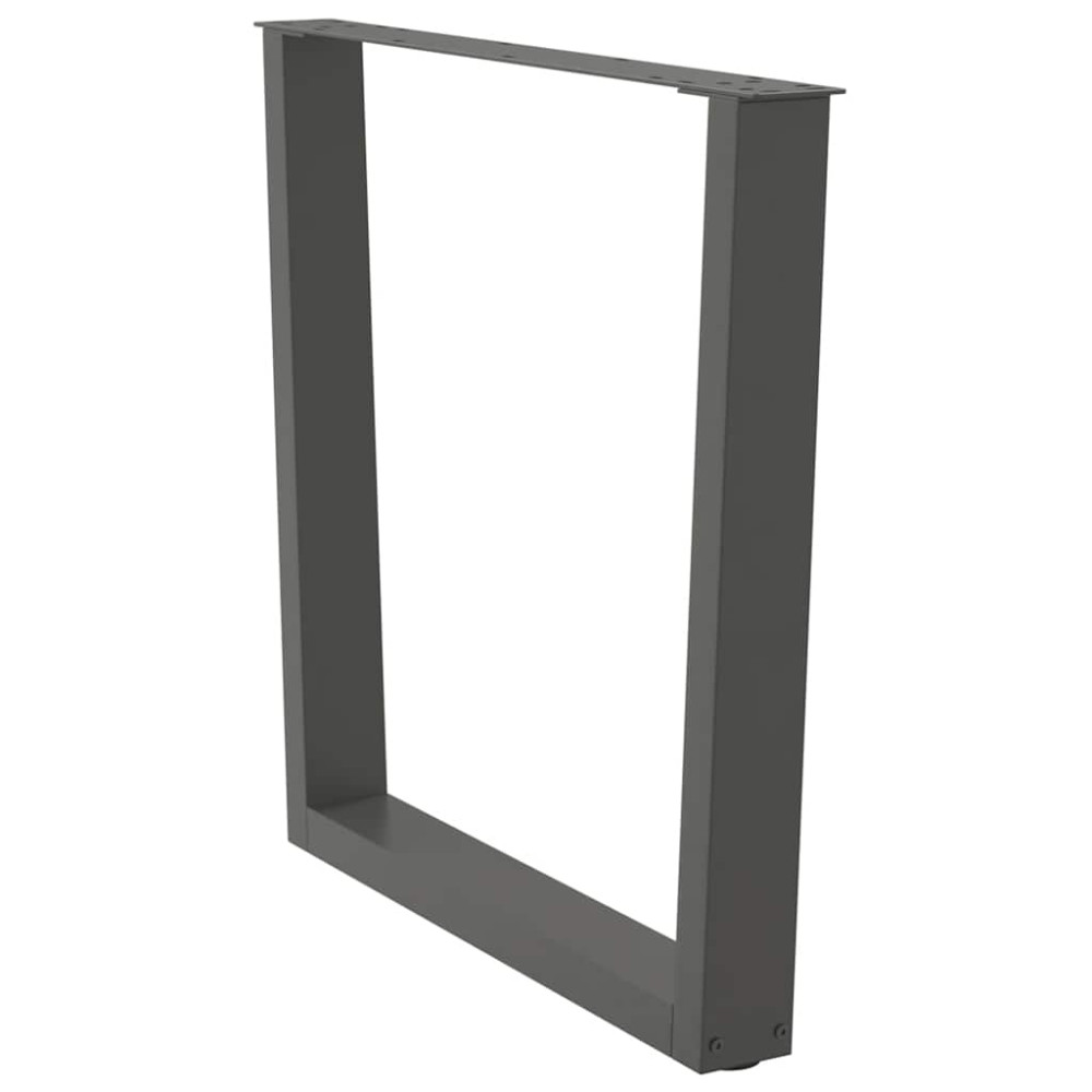 Produktbild för Matbordsben V-formade 3 st antracit 90x(72-73,3) cm stål