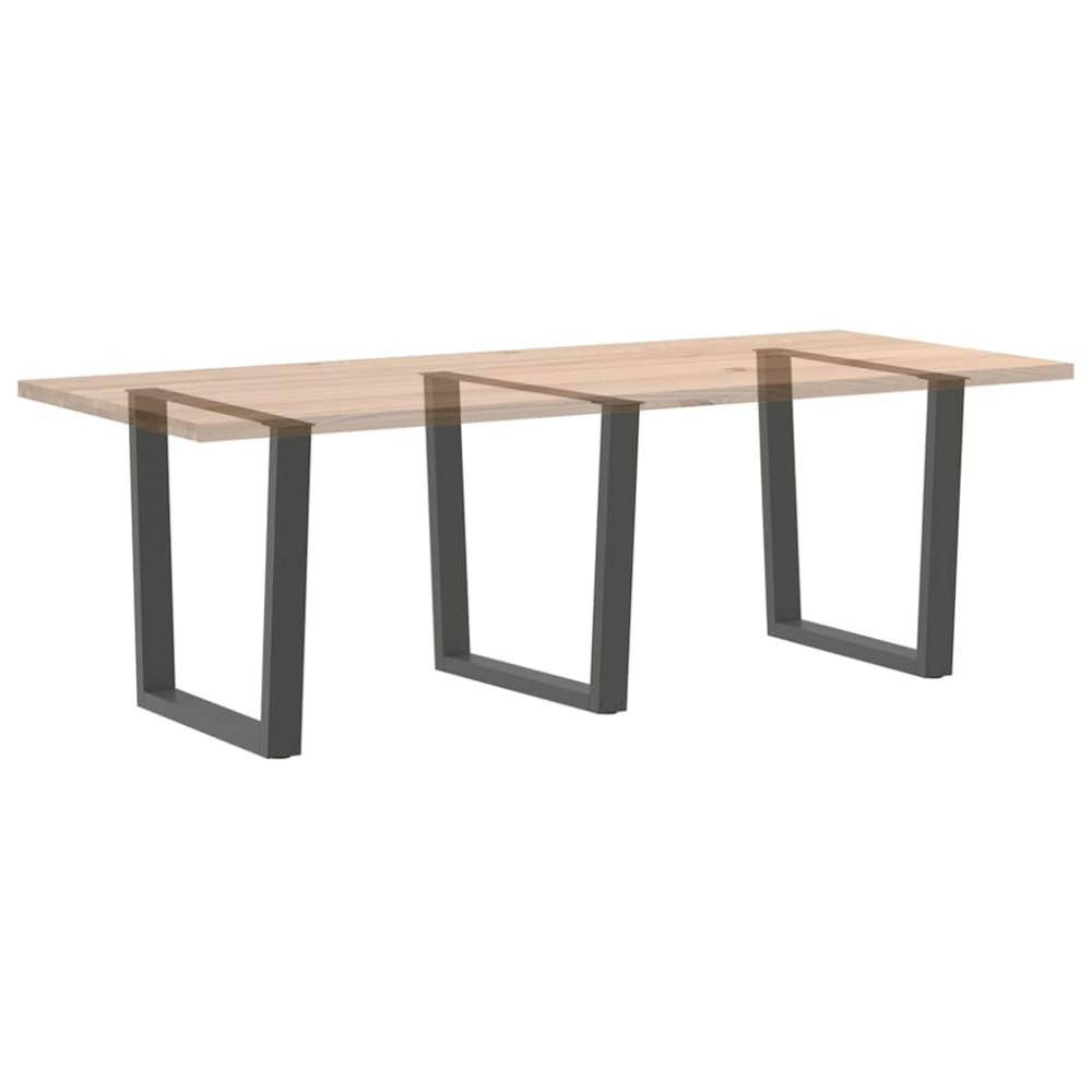 Produktbild för Matbordsben V-formade 3 st antracit 90x(72-73,3) cm stål