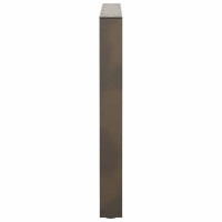 Produktbild för Matbordsben V-formade 3 st naturstål 90x(72-73,3) cm stål