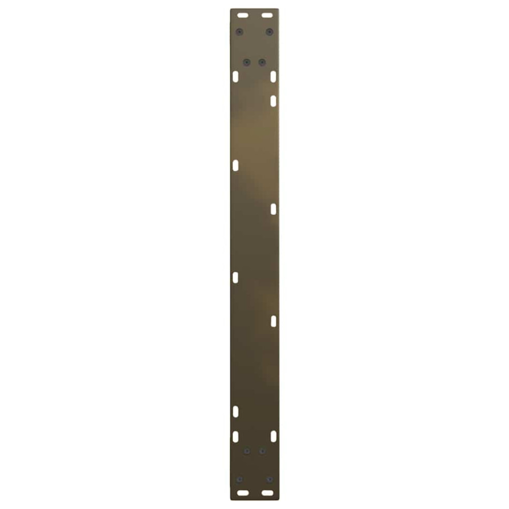 Produktbild för Matbordsben V-formade 3 st naturstål 90x(72-73,3) cm stål