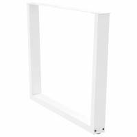 Produktbild för Matbordsben V-formade 3 st vita 100x(72-73,3) cm stål