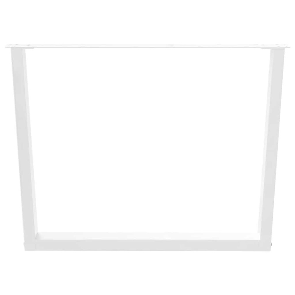 Produktbild för Matbordsben V-formade 3 st vita 100x(72-73,3) cm stål