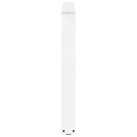 Produktbild för Matbordsben V-formade 3 st vita 100x(72-73,3) cm stål