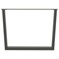 Produktbild för Matbordsben V-formade 3 st antracit 100x(72-73,3) cm stål