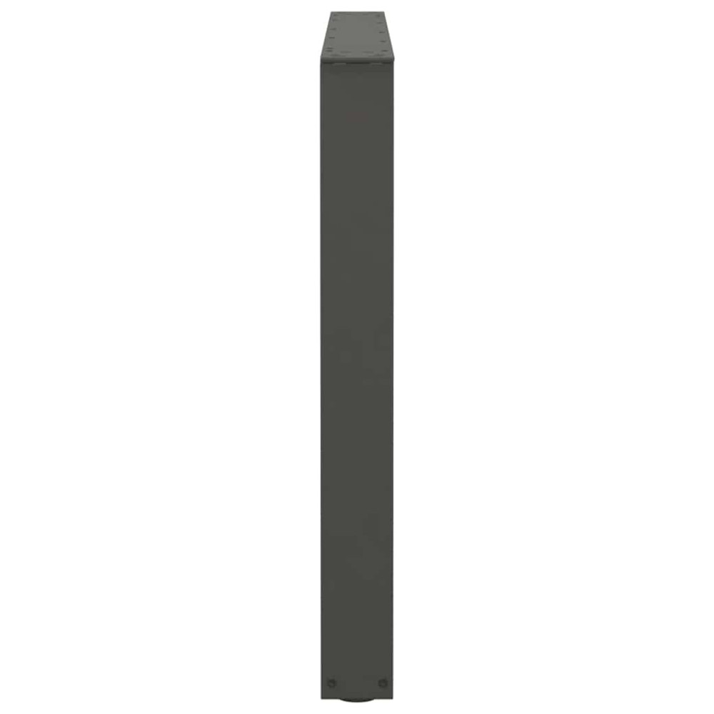 Produktbild för Matbordsben V-formade 3 st antracit 100x(72-73,3) cm stål