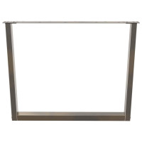 Produktbild för Matbordsben V-formade 3 st naturstål 100x(72-73,3) cm stål