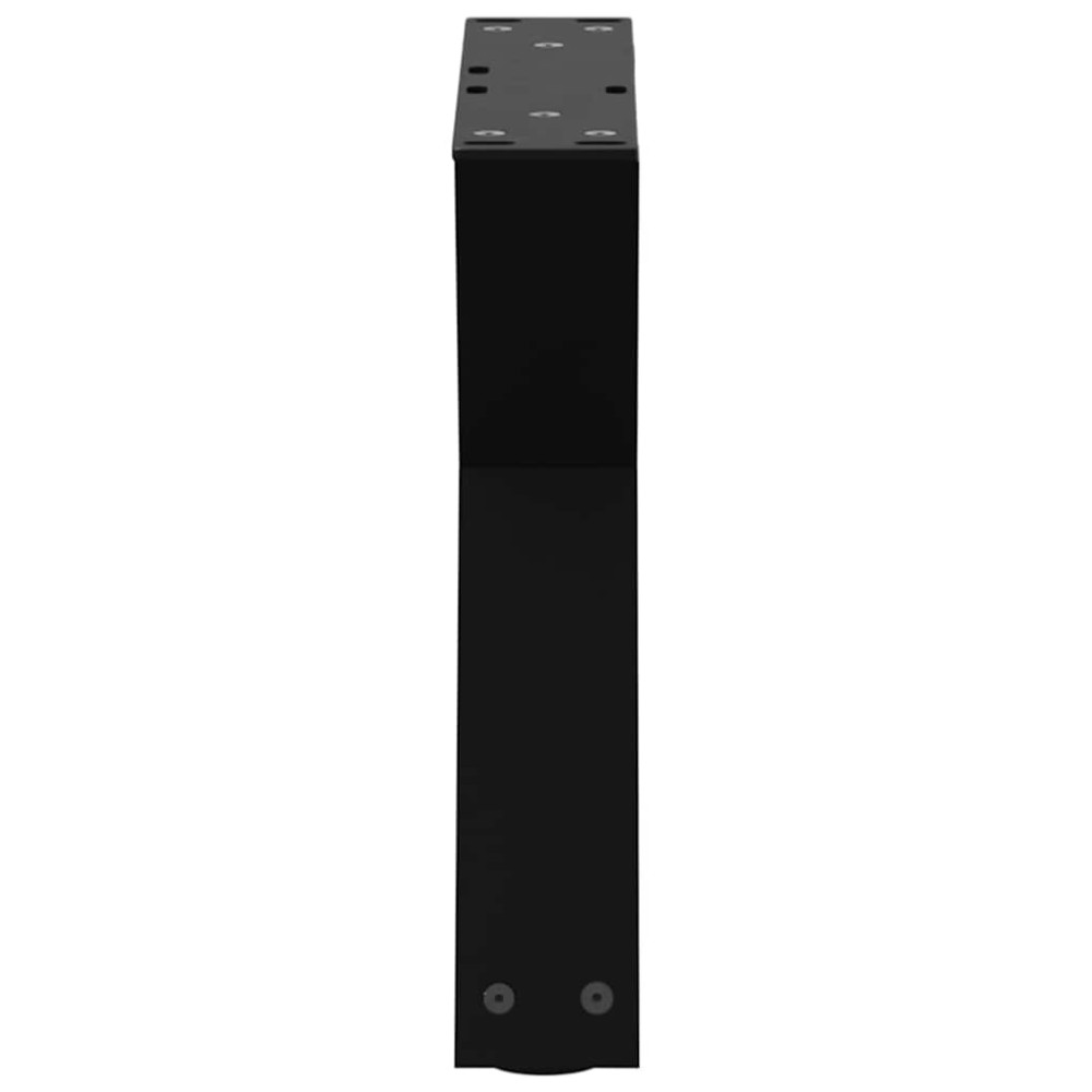 Produktbild för Soffbordsben 2 st svarta 30x(30-31,3) cm stål