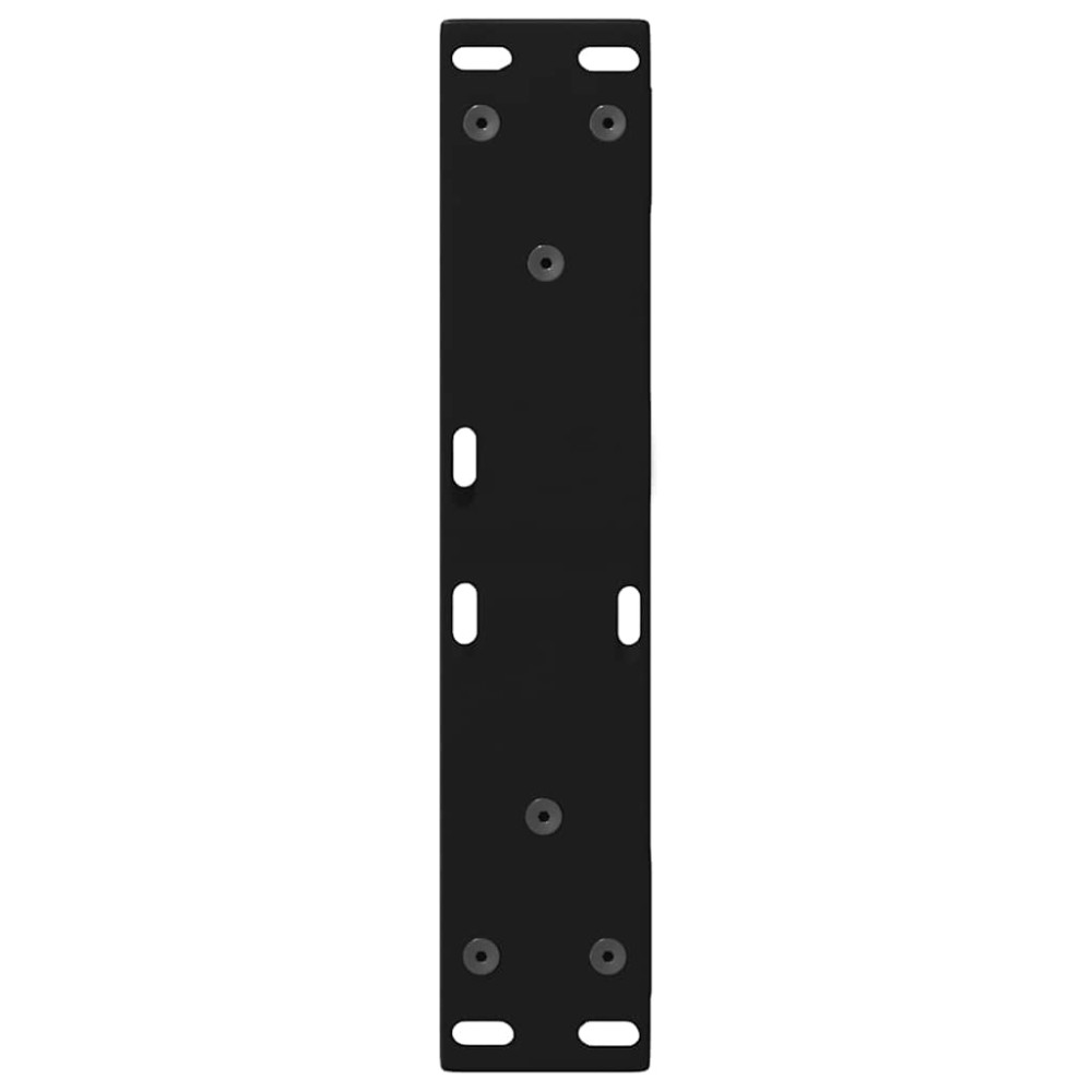 Produktbild för Soffbordsben 2 st svarta 30x(30-31,3) cm stål