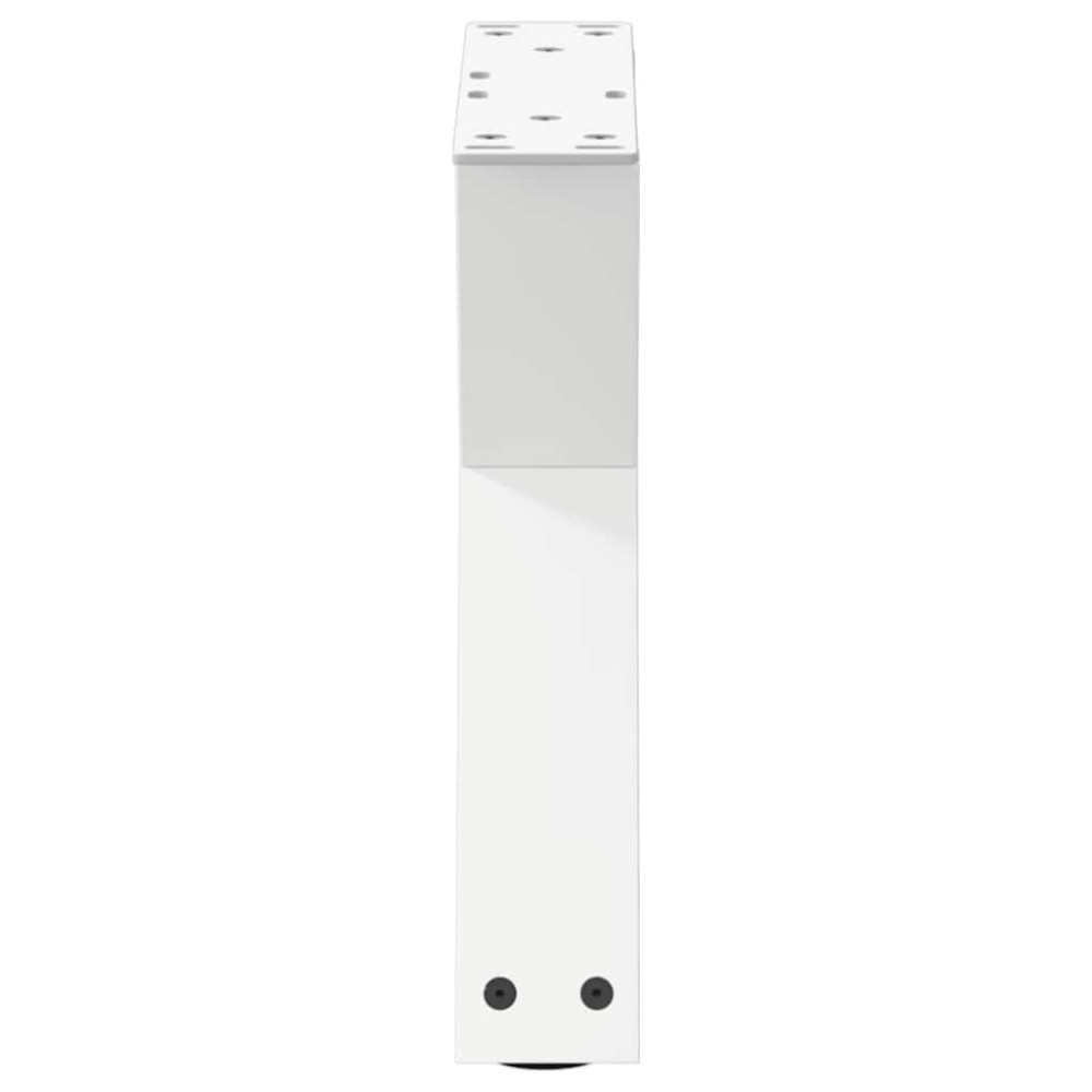 Produktbild för Soffbordsben 2 st vita 30x(30-31,3) cm stål