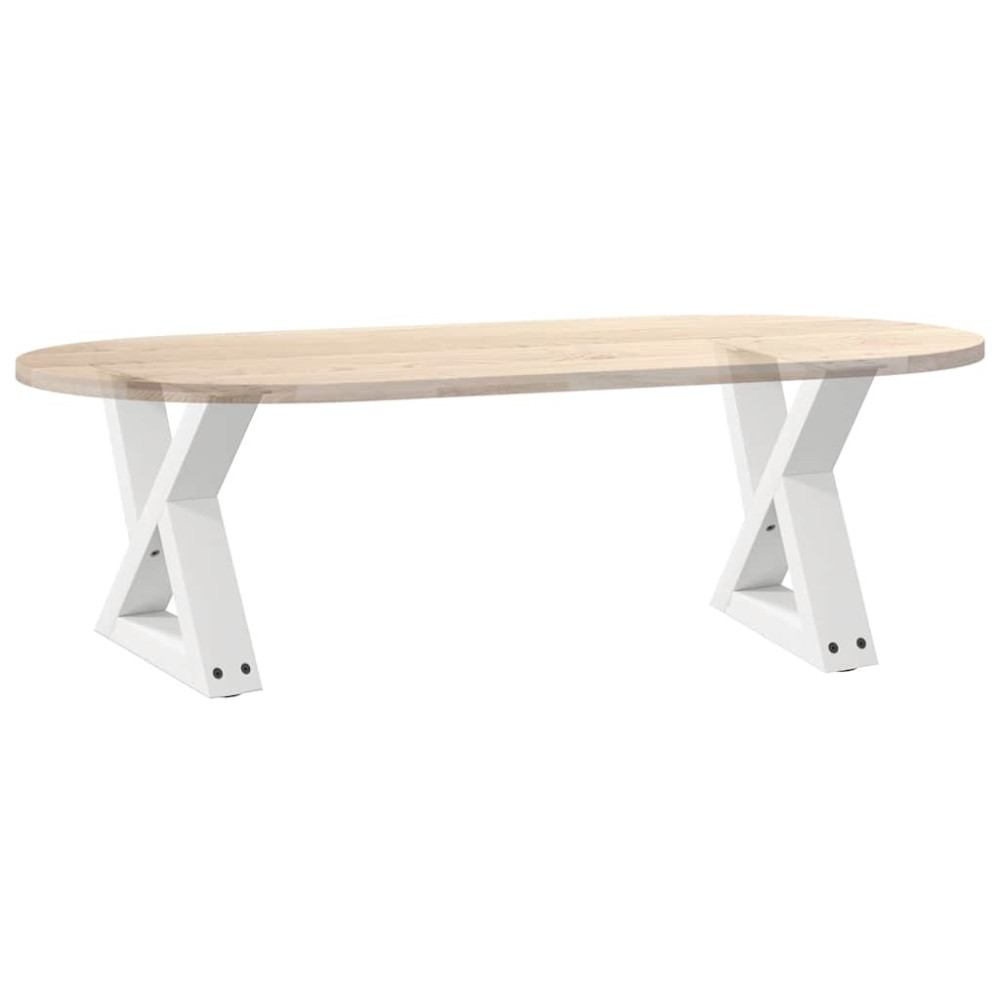 Produktbild för Soffbordsben 2 st vita 30x(30-31,3) cm stål