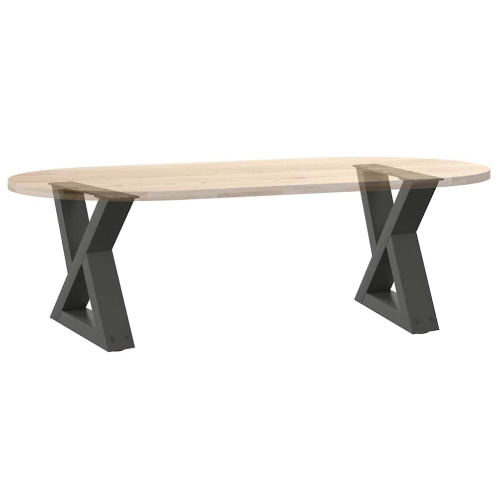 Produktbild för Soffbordsben 2 st antracit 30x(30-31,3) cm stål