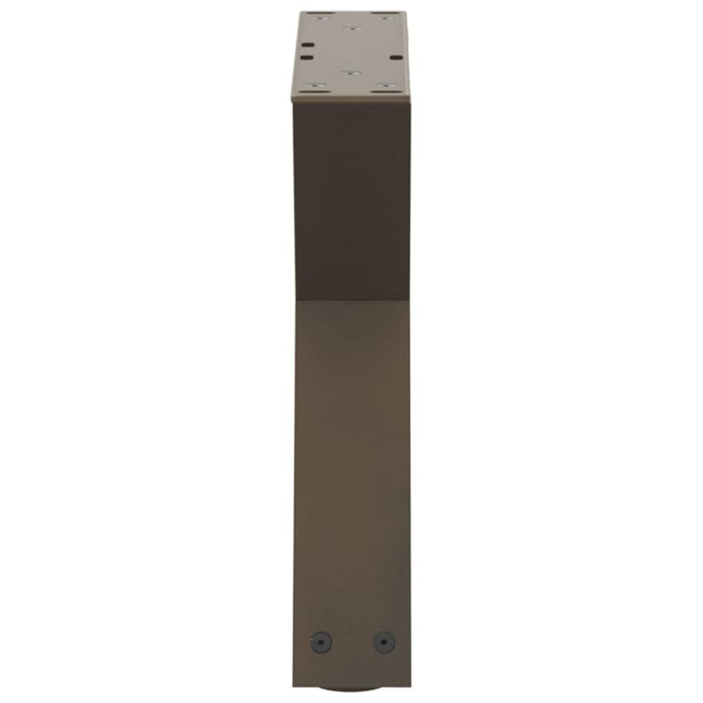 Produktbild för Soffbordsben 2 st naturstål 30x(30-31,3) cm stål