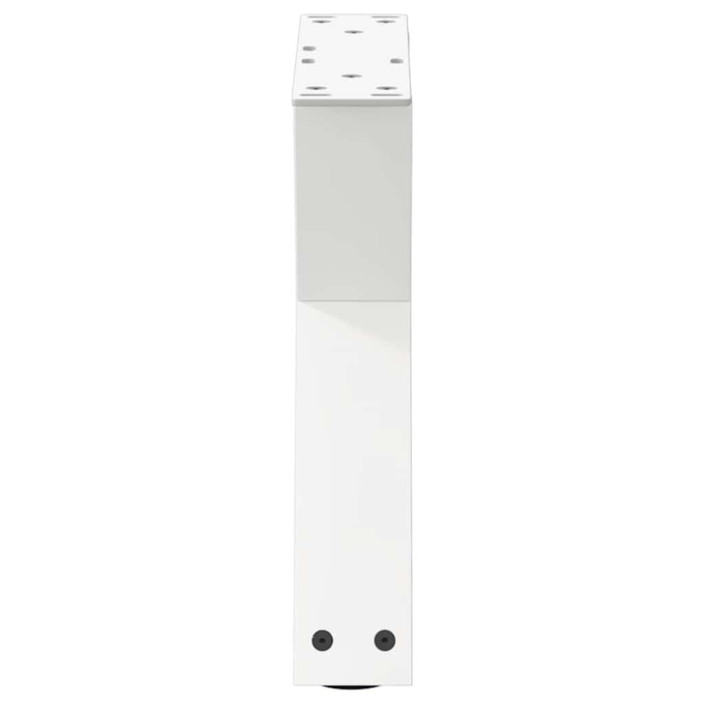 Produktbild för Soffbordsben 2 st vita 40x(30-31,3) cm stål
